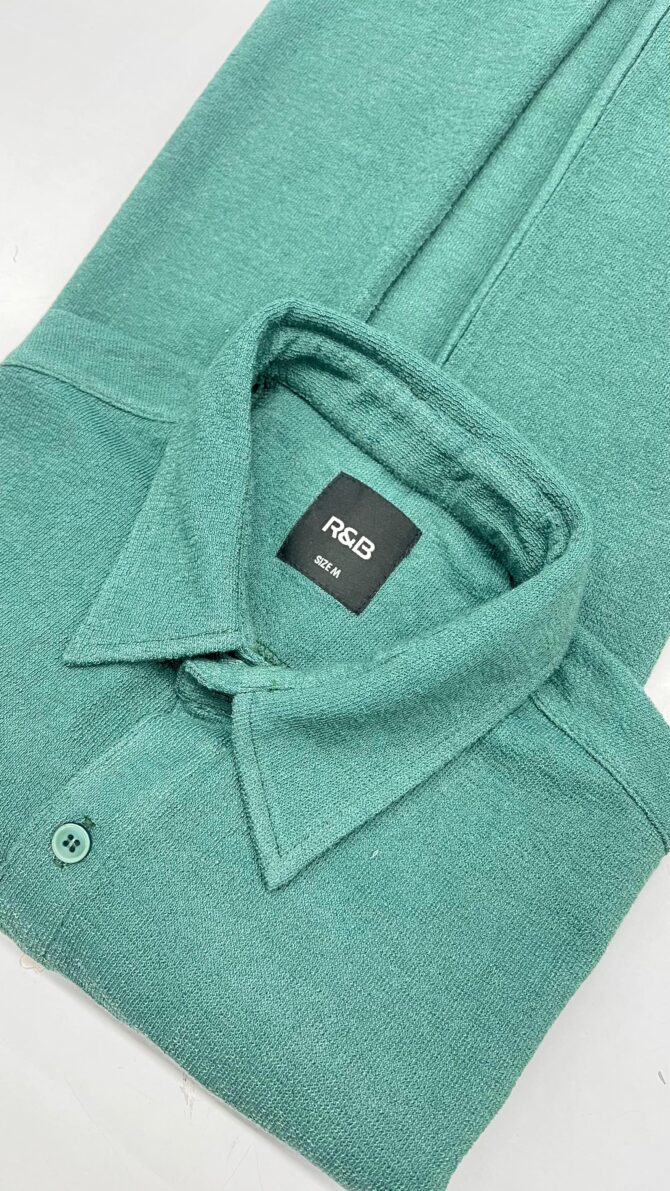 Green Casual Button-Up Shirt - Image 4