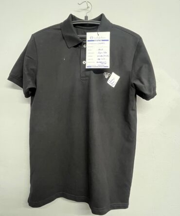 Classic Black Piqué Polo Shirt