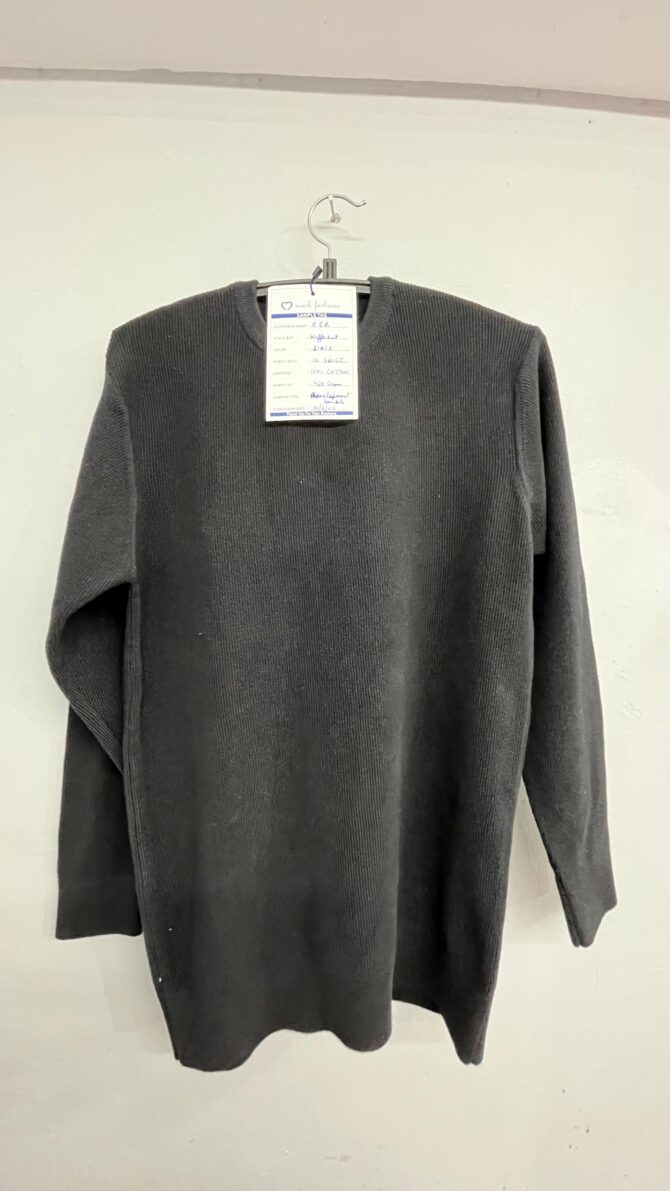 Charcoal Grey Cotton Sweater - Image 6