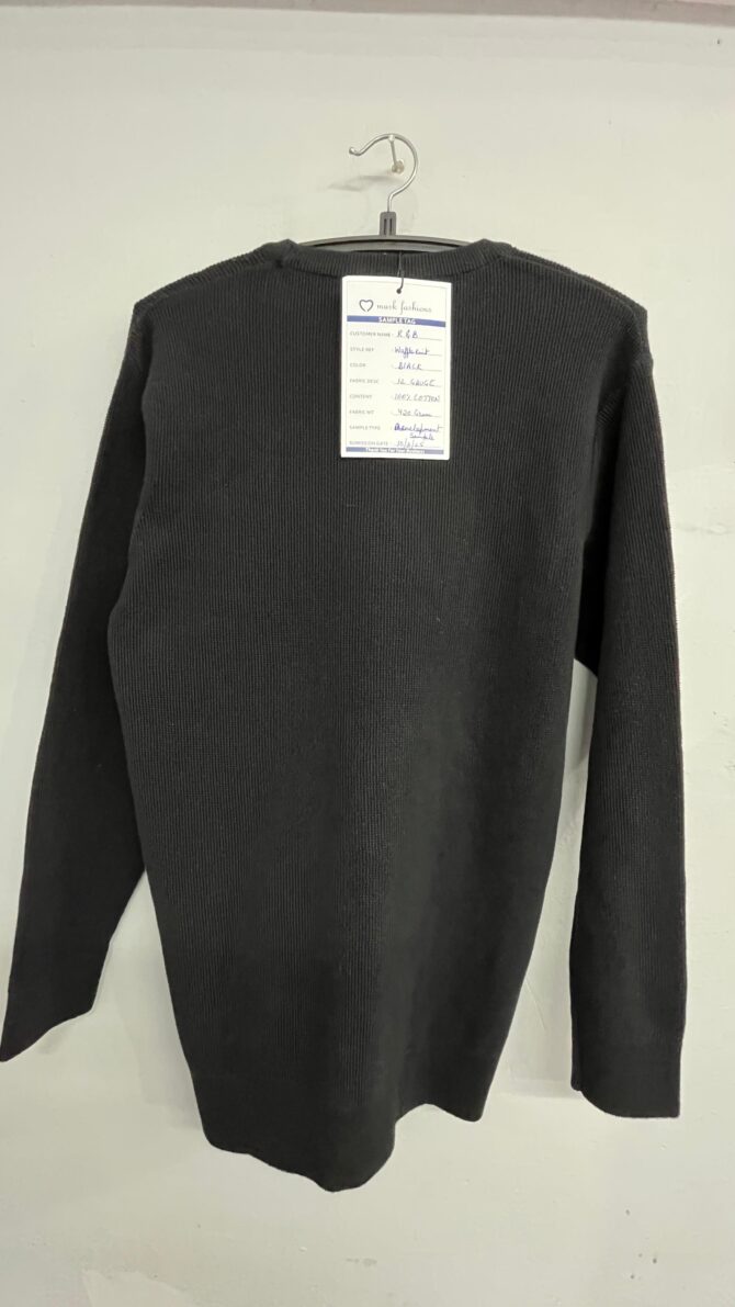 Charcoal Grey Cotton Sweater - Image 4