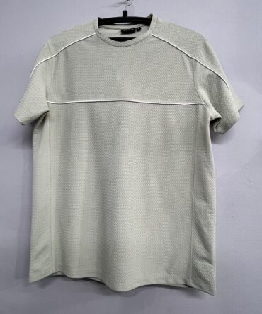 Textured Light Grey T-Shirt
