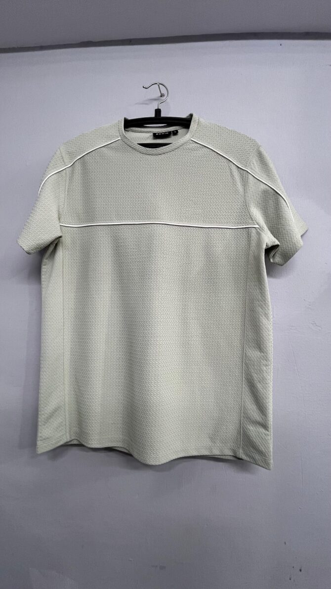 Textured Light Grey T-Shirt