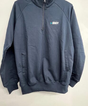 BNY Navy Blue Quarter-Zip Sweatshirt