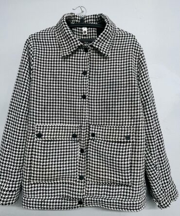 Mini Houndstooth Button Jacket