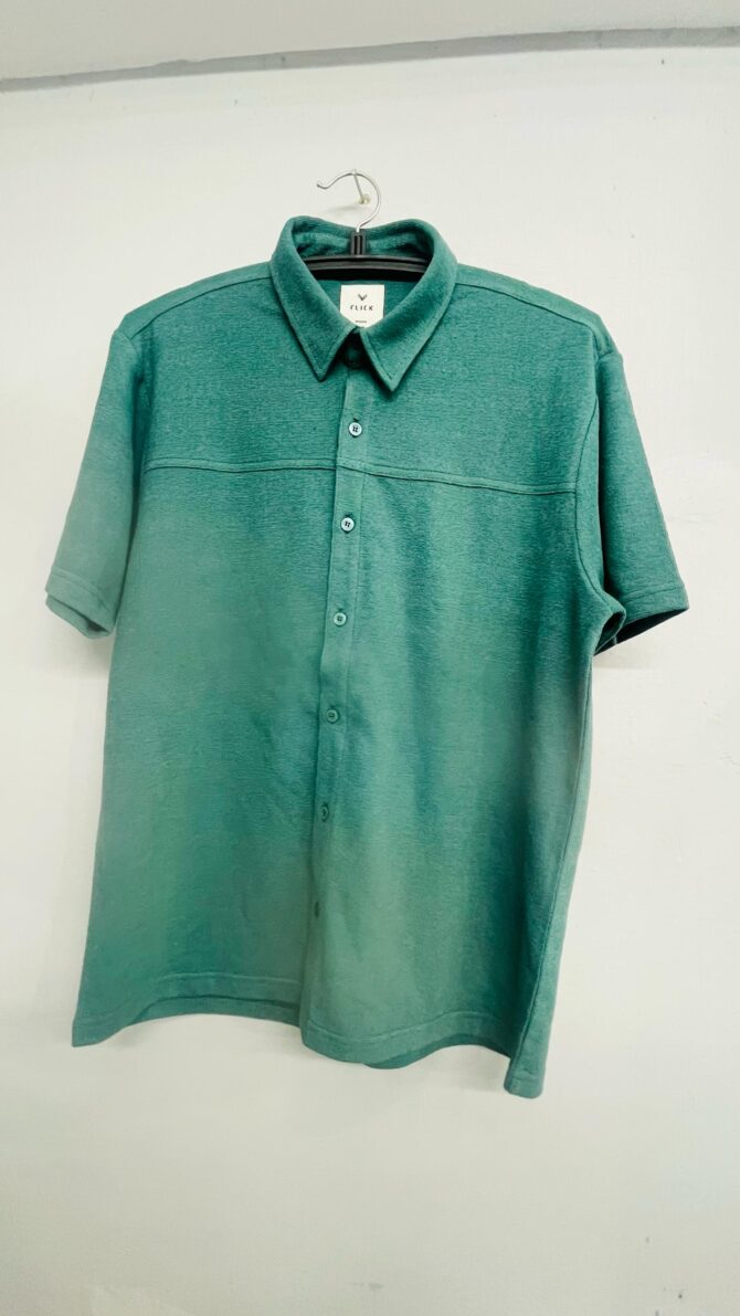 Sea Green Button-Up Polo