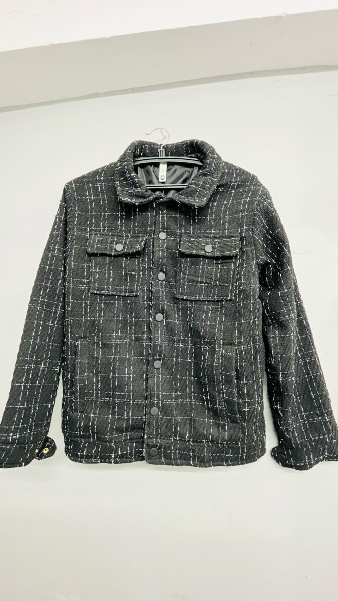 Mini Houndstooth Button Jacket - Image 2