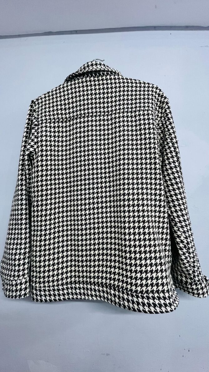 Houndstooth Button-Up Jacket - Image 3