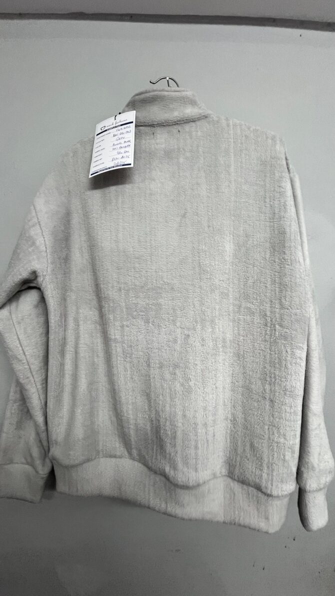 Soft Grey Fleece Jacket - Image 2