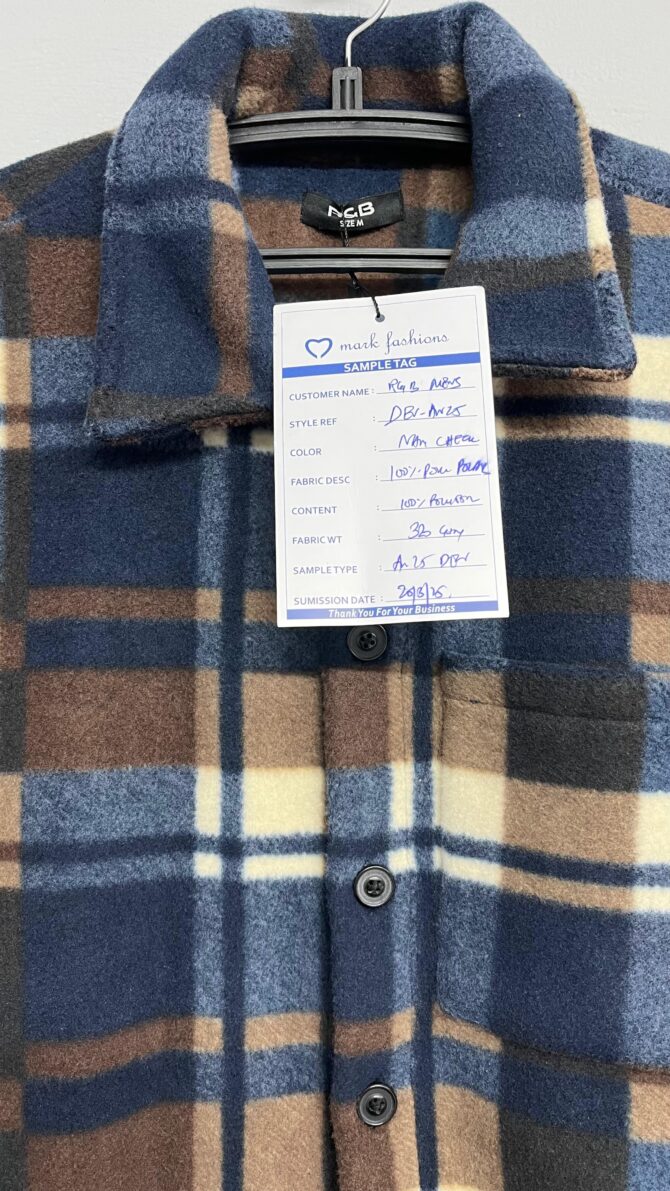 Blue-Brown Flannel Shirt