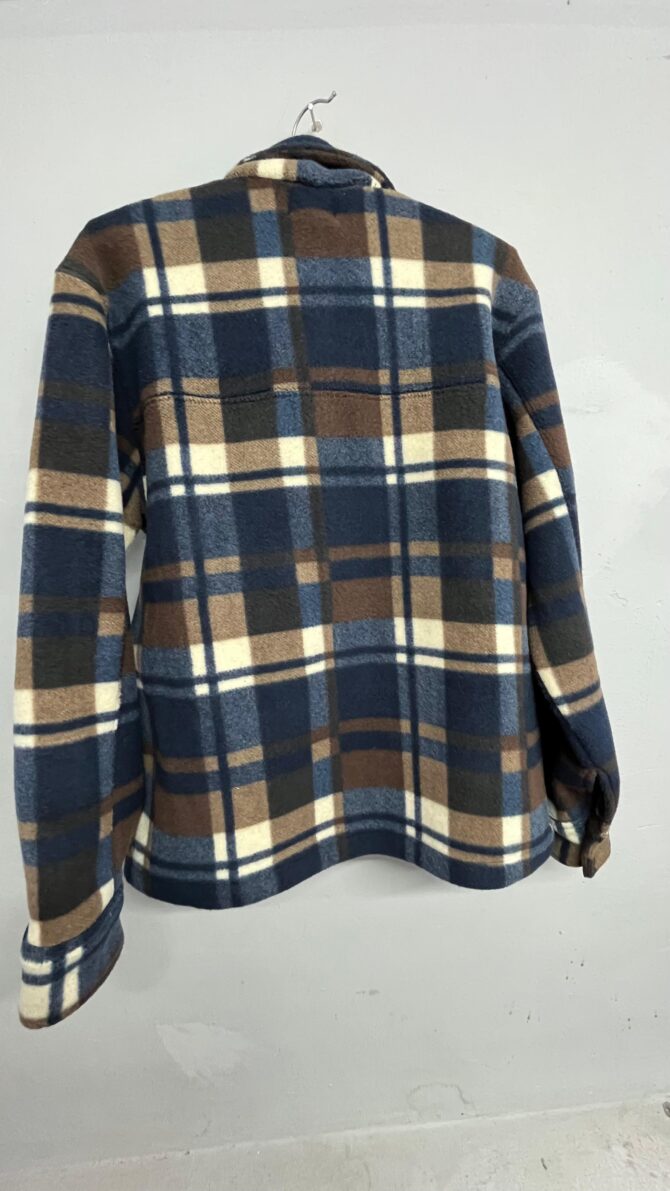 Blue-Brown Flannel Shirt - Image 4
