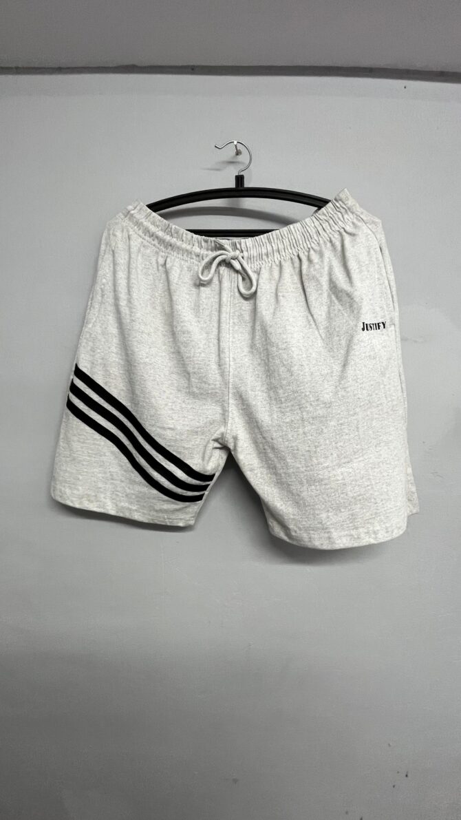 Light Grey Cotton Shorts
