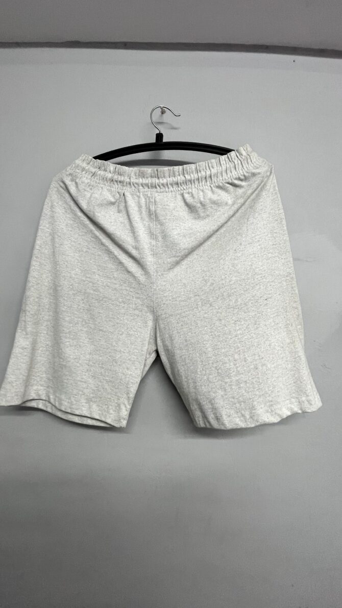 Light Grey Cotton Shorts - Image 2