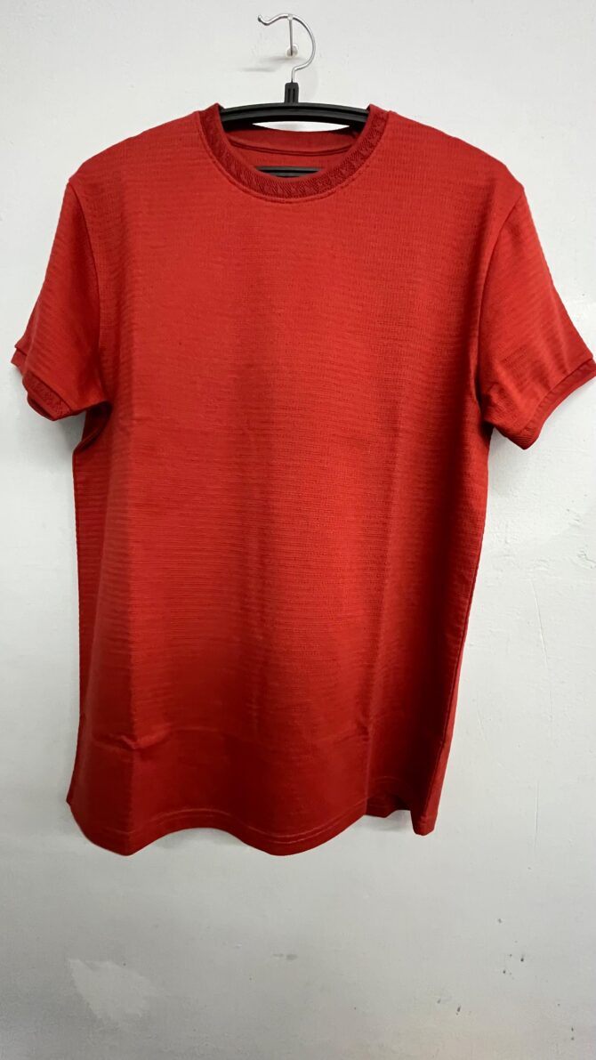 Textured Red T-Shirt