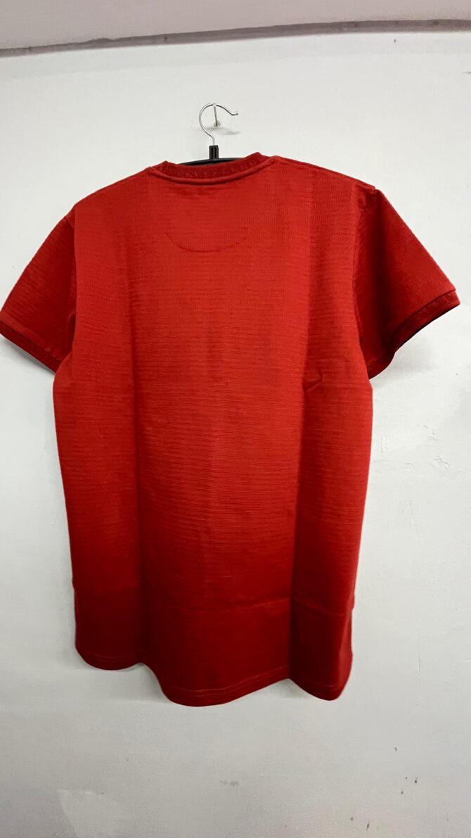 Textured Red T-Shirt - Image 2